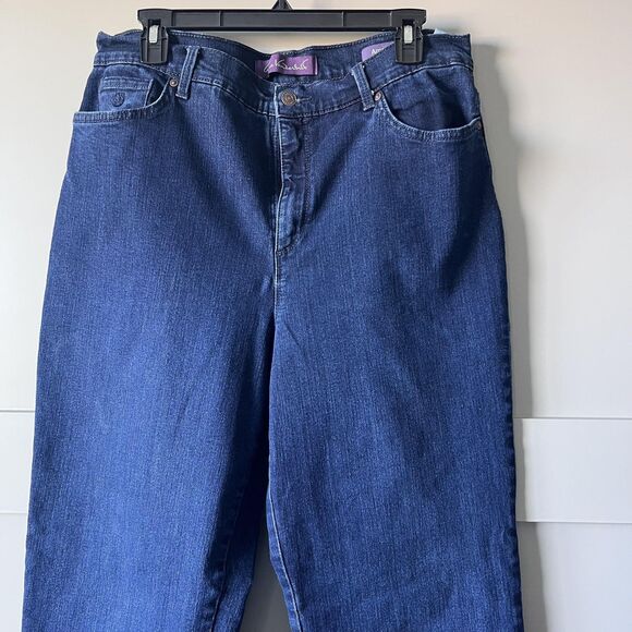 Gloria Vanderbilt Jeans Womens 16 Blue Amanda Stretch Denim High Rise Classic - Picture 2 of 14